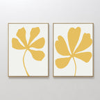 Whispers in Gold – Set of 2 Canvas Prints set of 2 – neutral-toned botanical canvas wall art by Aspire Prints