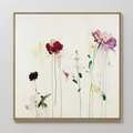 Wildbloom Whispers – blush pink botanical canvas wall art print by Aspire Prints