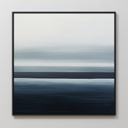 Tide Whisper – blue coastal canvas wall art print by Aspire Prints