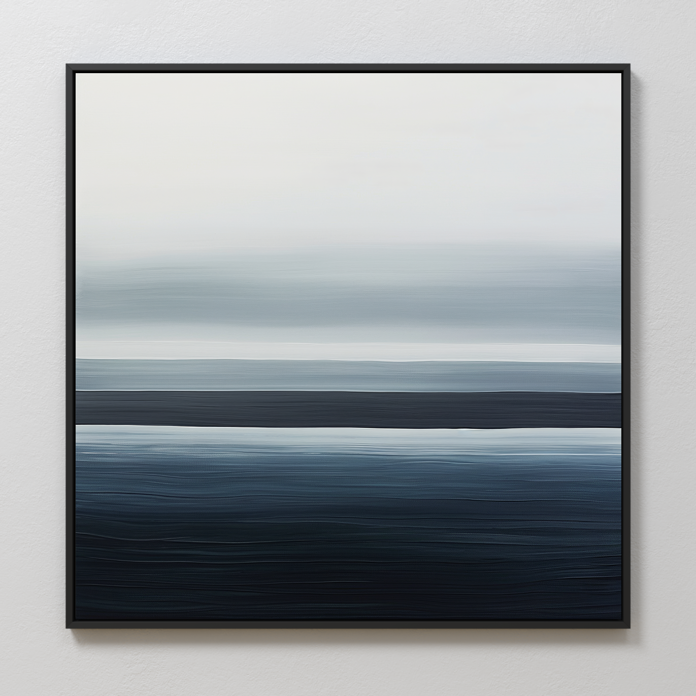 Tide Whisper – blue coastal canvas wall art print by Aspire Prints