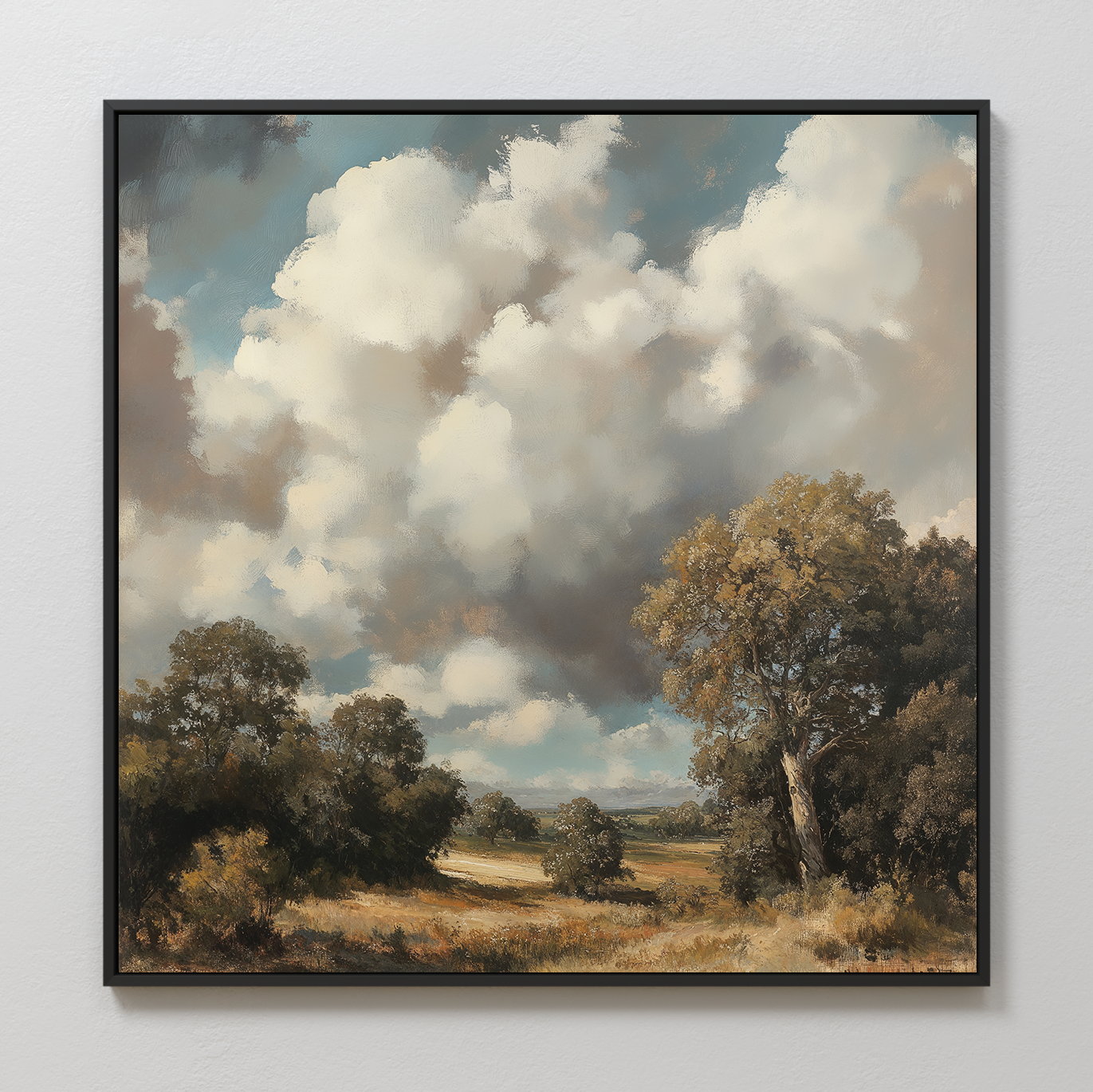 Tempest's Hush – green vintage canvas wall art print by Aspire Prints