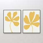 Whispers in Gold – Set of 2 Canvas Prints set of 2 – neutral-toned botanical canvas wall art by Aspire Prints