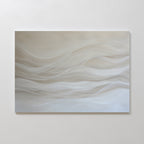 Whispers of Dune – beige and white abstract canvas wall art print by Aspire Prints