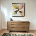Whispers in Bloom – green botanical canvas wall art print by Aspire Prints