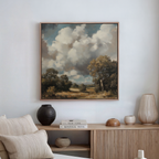 Tempest's Hush – green vintage canvas wall art print by Aspire Prints