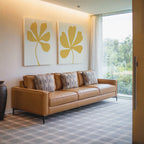 Whispers in Gold – Set of 2 Canvas Prints set of 2 – neutral-toned botanical canvas wall art by Aspire Prints
