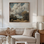 Tempest's Hush – green vintage canvas wall art print by Aspire Prints