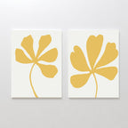 Whispers in Gold – Set of 2 Canvas Prints set of 2 – neutral-toned botanical canvas wall art by Aspire Prints