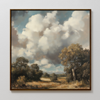 Tempest's Hush – green vintage canvas wall art print by Aspire Prints