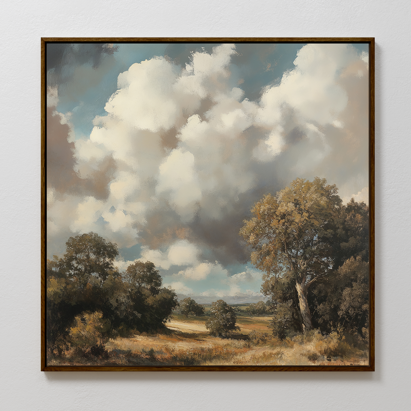 Tempest's Hush – green vintage canvas wall art print by Aspire Prints