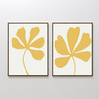 Whispers in Gold – Set of 2 Canvas Prints set of 2 – neutral-toned botanical canvas wall art by Aspire Prints
