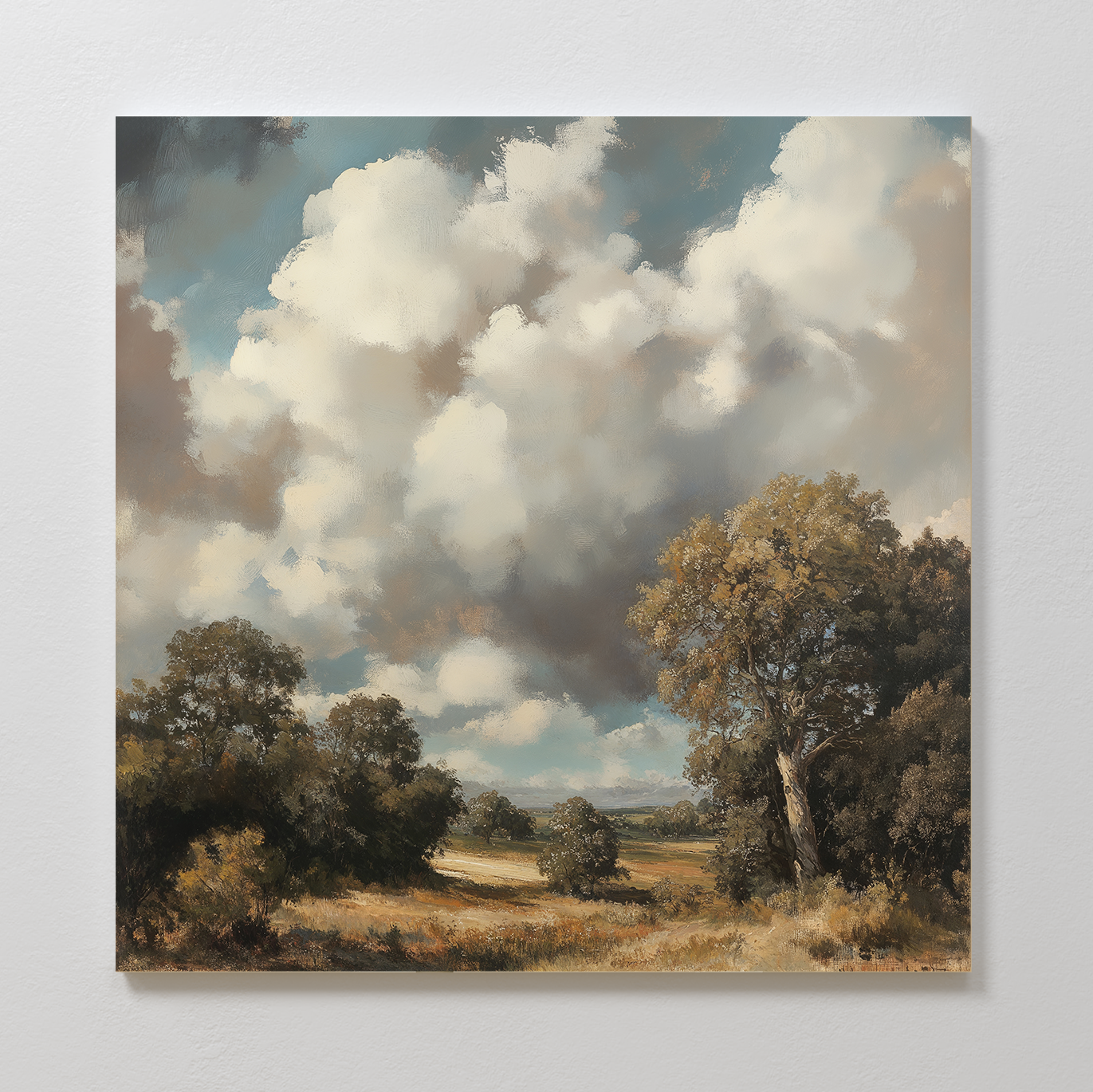 Tempest's Hush – green vintage canvas wall art print by Aspire Prints