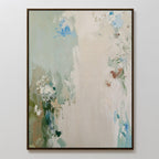 Whispers of the Quiet Garden – green botanical canvas wall art print by Aspire Prints