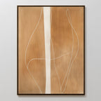 Whispers of Caramel – earthy brown abstract canvas wall art print by Aspire Prints