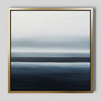 Tide Whisper – blue coastal canvas wall art print by Aspire Prints