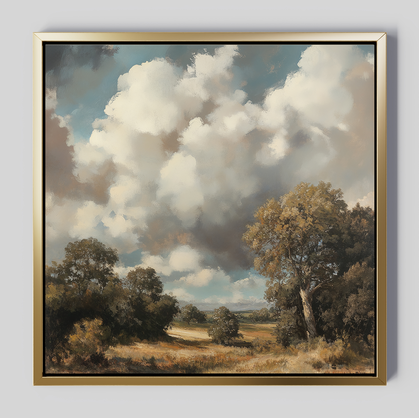 Tempest's Hush – green vintage canvas wall art print by Aspire Prints