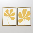 Whispers in Gold – Set of 2 Canvas Prints set of 2 – neutral-toned botanical canvas wall art by Aspire Prints