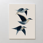 Abstract Birds in Motion Canvas Art