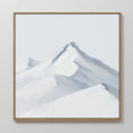 Whispers of the Summit – beige and white landscape canvas wall art print by Aspire Prints