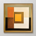 Ember Strata – green abstract canvas wall art print by Aspire Prints