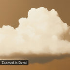 Whispers in Amber – earthy brown cloud canvas wall art print by Aspire Prints