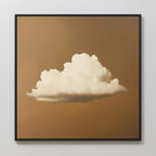 Whispers in Amber – earthy brown cloud canvas wall art print by Aspire Prints