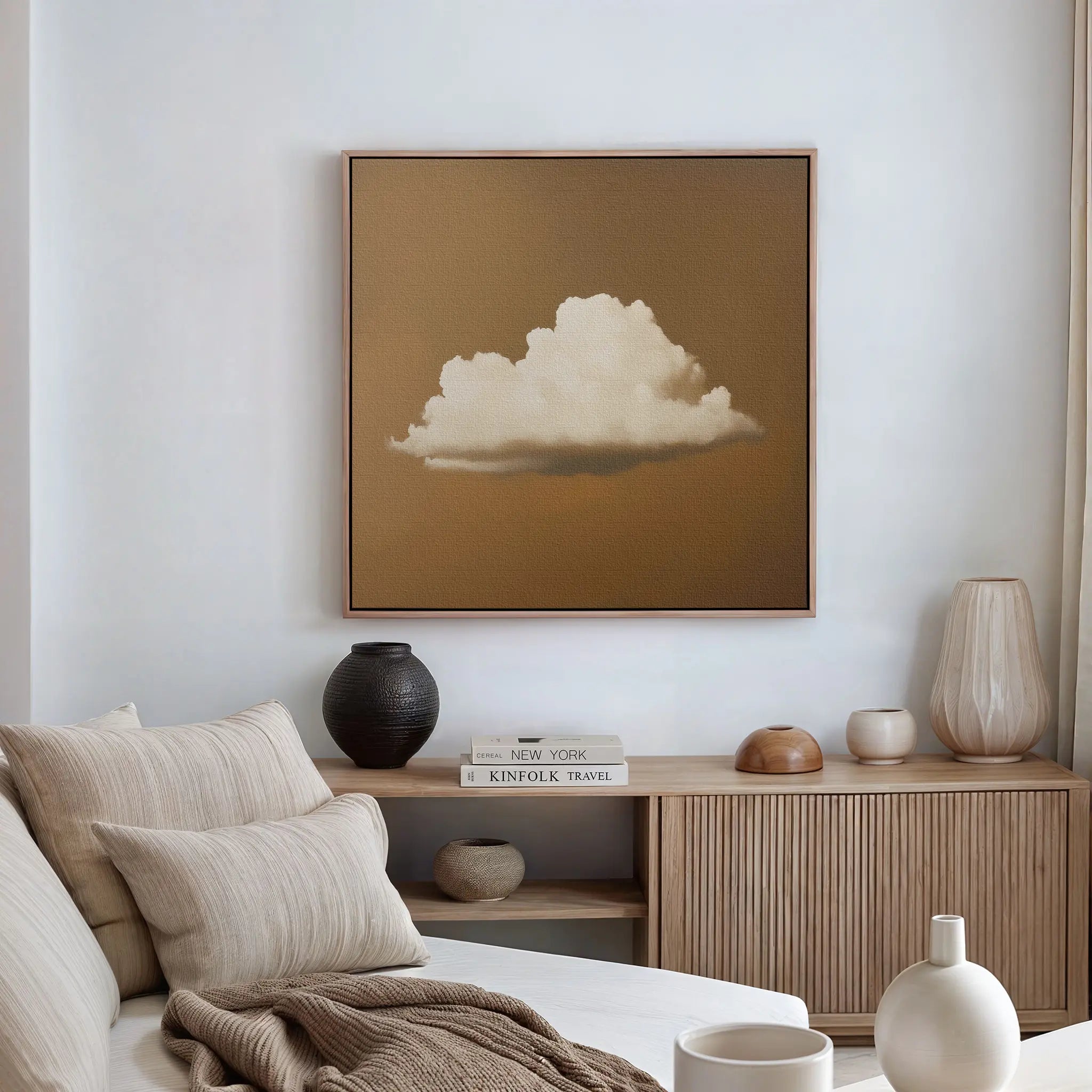 Amber Sky Cloud Canvas Art