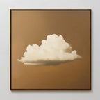 Whispers in Amber – earthy brown cloud canvas wall art print by Aspire Prints