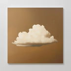 Whispers in Amber – earthy brown cloud canvas wall art print by Aspire Prints