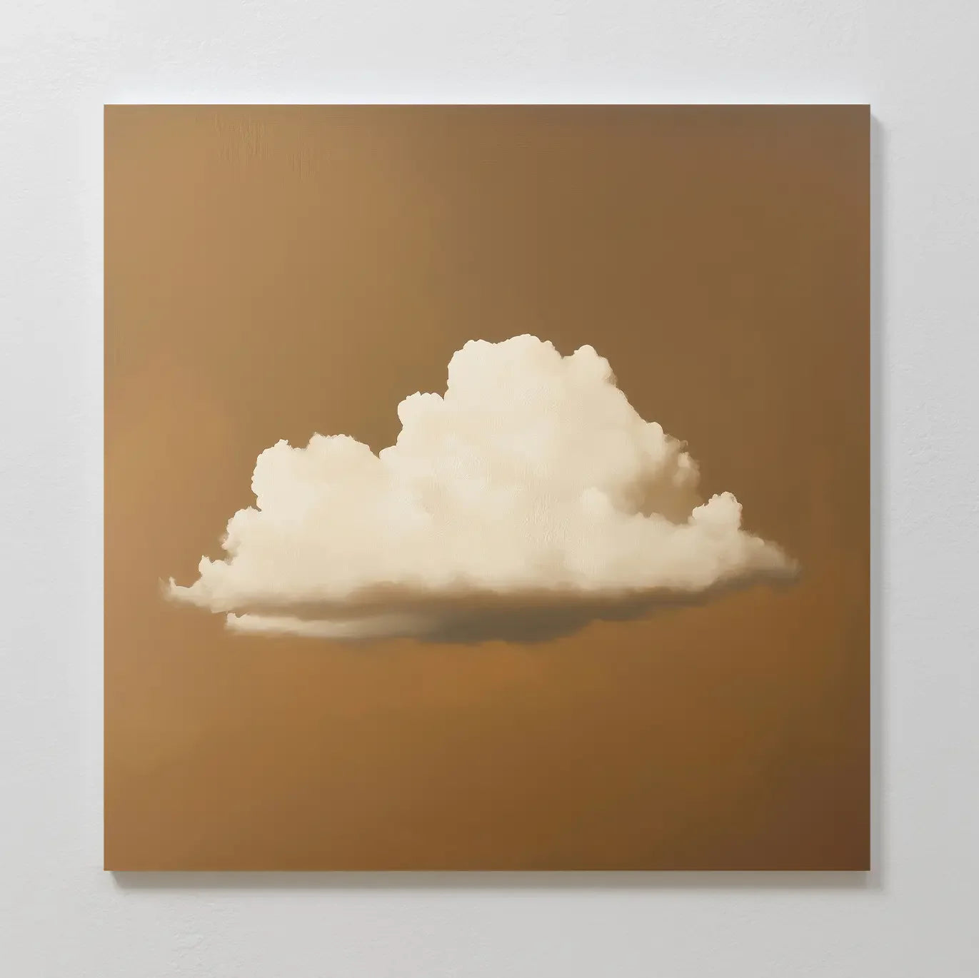Whispers in Amber – earthy brown cloud canvas wall art print by Aspire Prints
