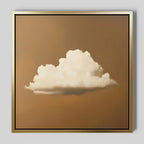 Whispers in Amber – earthy brown cloud canvas wall art print by Aspire Prints