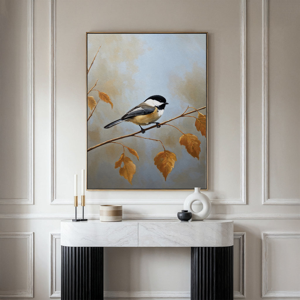 Whispers of Amber – neutral-toned vintage canvas wall art print by Aspire Prints
