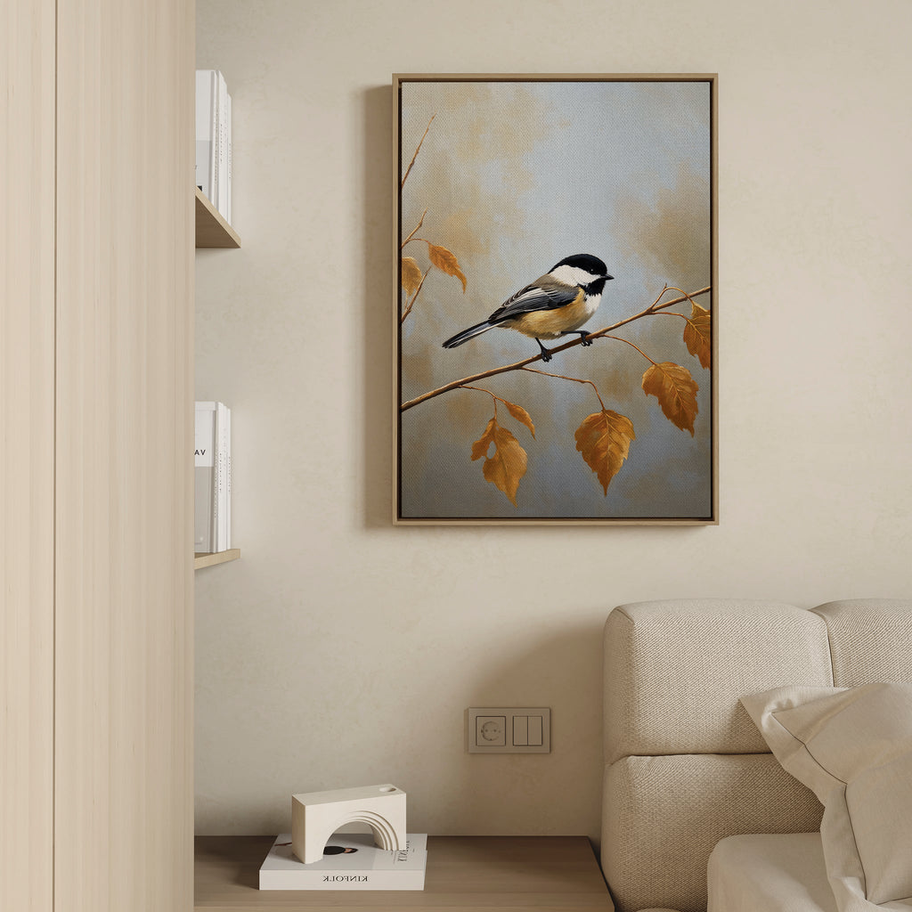 Whispers of Amber – neutral-toned vintage canvas wall art print by Aspire Prints