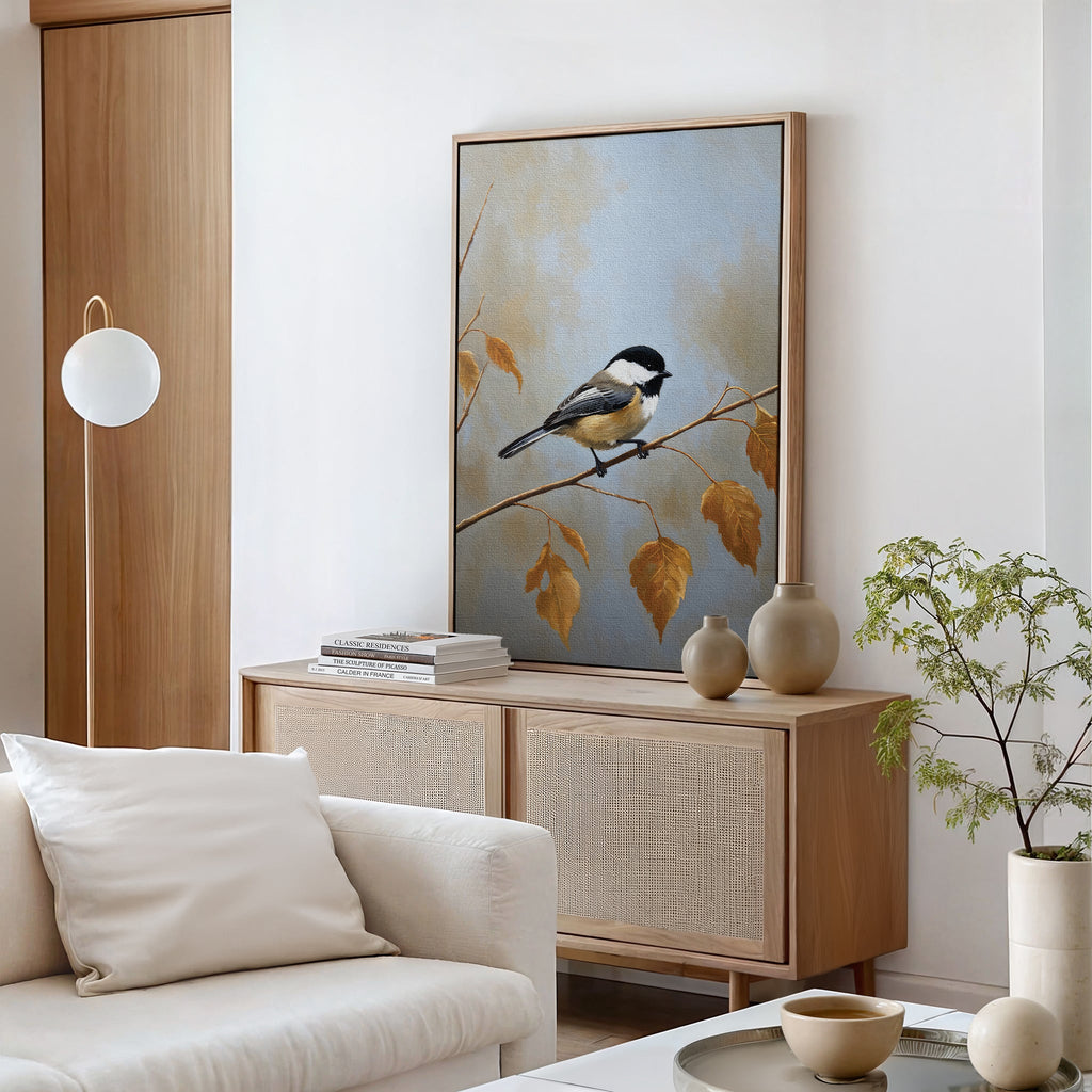 Whispers of Amber – neutral-toned vintage canvas wall art print by Aspire Prints