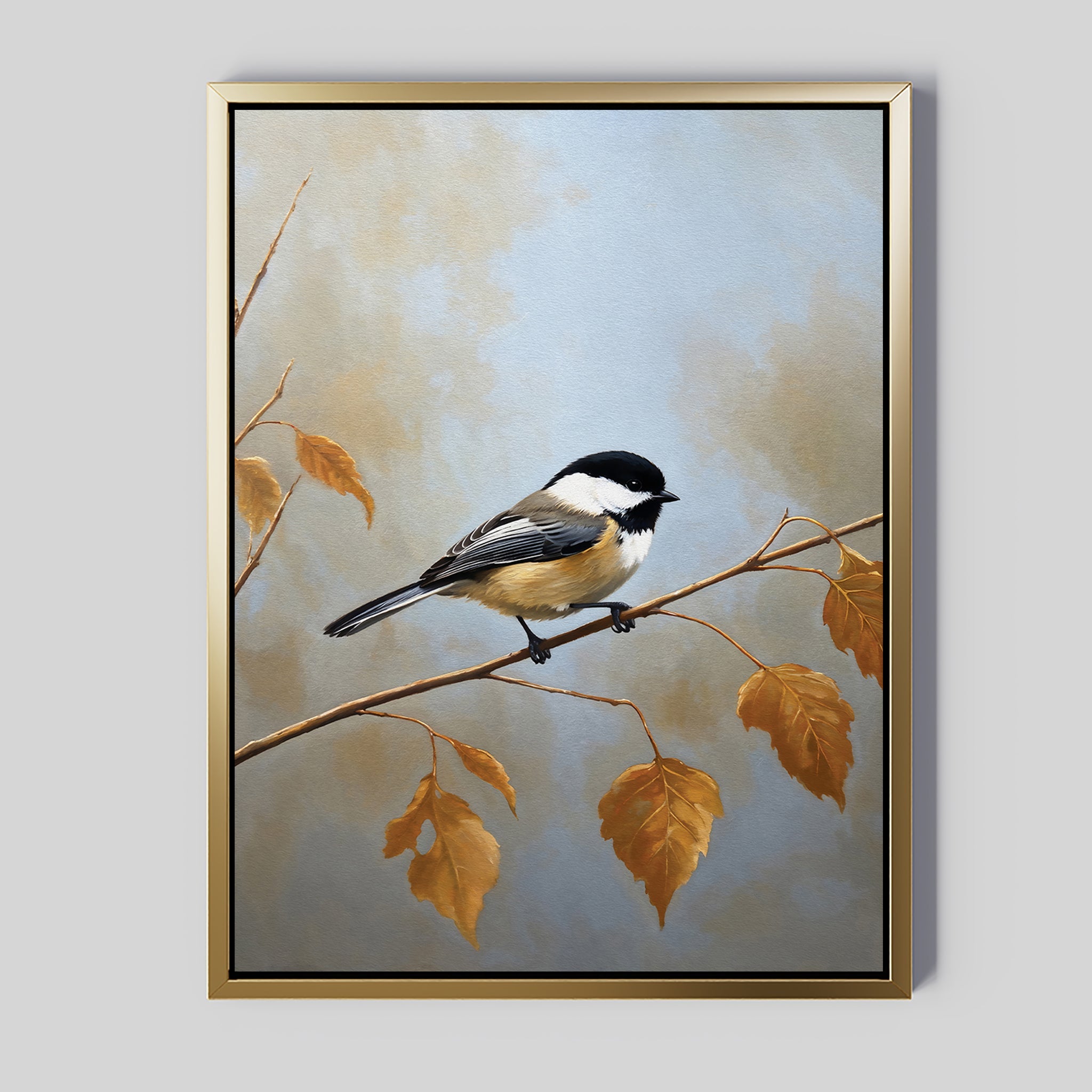 Whispers of Amber – neutral-toned vintage canvas wall art print by Aspire Prints