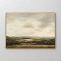 Where the Hills Exhale – green vintage canvas wall art print by Aspire Prints