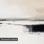 Whispers in Monochrome – beige and white landscape canvas wall art print by Aspire Prints