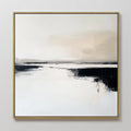 Whispers in Monochrome – beige and white landscape canvas wall art print by Aspire Prints