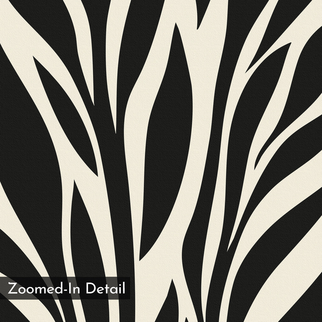 Whispering Palms at Twilight – black and white botanical canvas wall art print by Aspire Prints