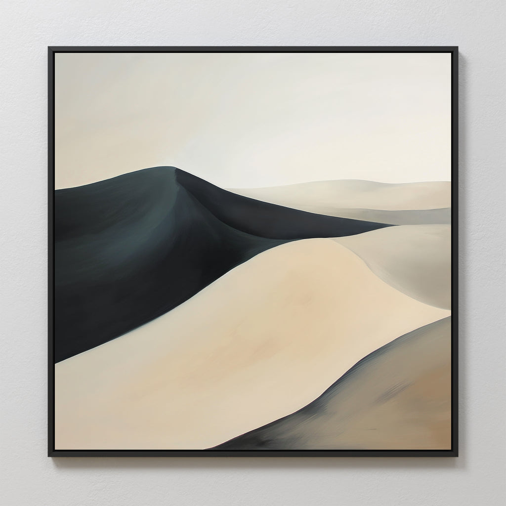 Whispers Beneath the Veil – black landscape canvas wall art print by Aspire Prints