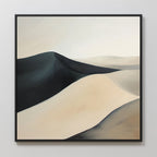 Whispers Beneath the Veil – black landscape canvas wall art print by Aspire Prints