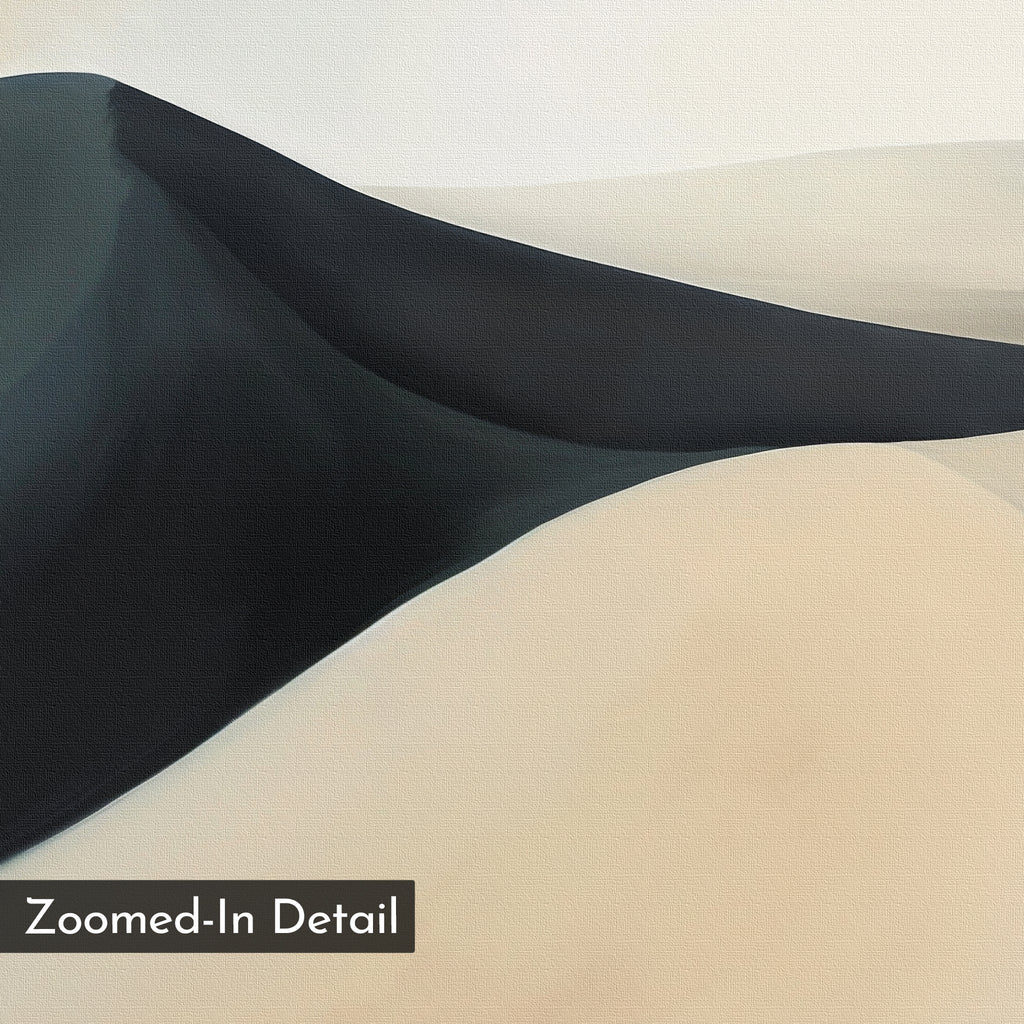 Whispers Beneath the Veil – black landscape canvas wall art print by Aspire Prints
