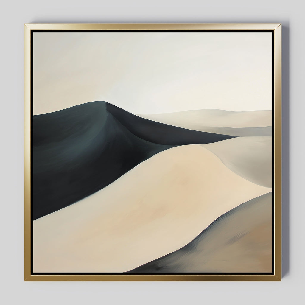 Whispers Beneath the Veil – black landscape canvas wall art print by Aspire Prints