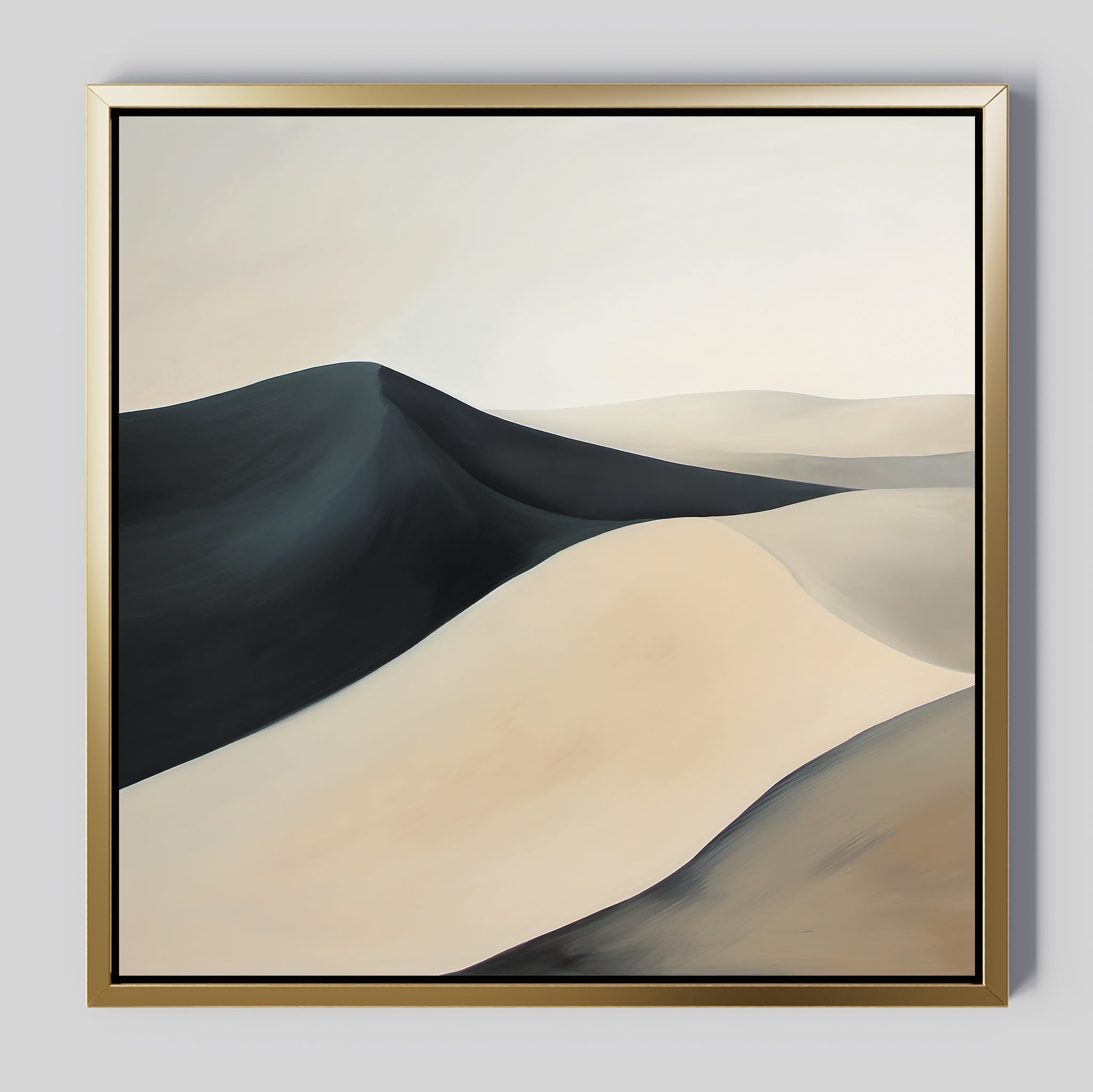 Whispers Beneath the Veil – black landscape canvas wall art print by Aspire Prints