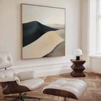 Whispers Beneath the Veil – black landscape canvas wall art print by Aspire Prints