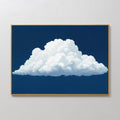 Whisper of the Sapphire Sky Canvas Print – neutral-toned cloud canvas wall art print by Aspire Prints