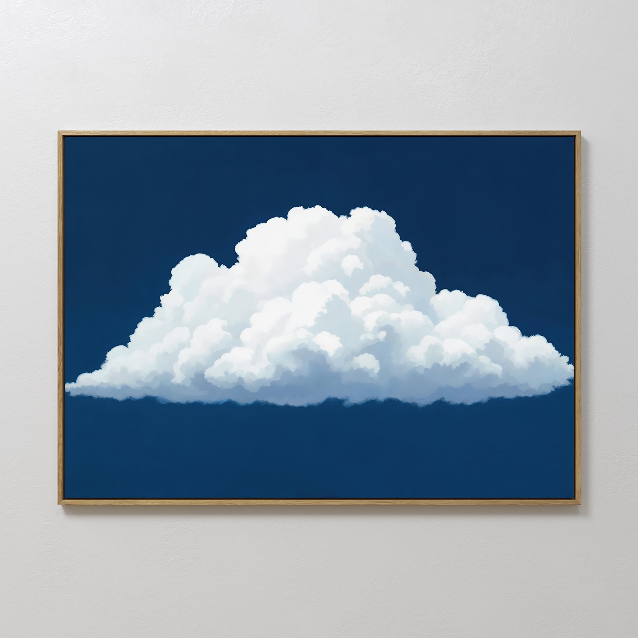 Whisper of the Sapphire Sky Canvas Print – neutral-toned cloud canvas wall art print by Aspire Prints