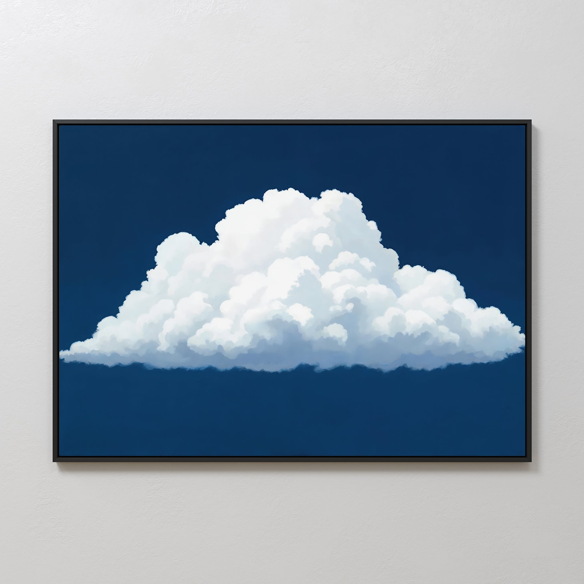 Whisper of the Sapphire Sky Canvas Print – neutral-toned cloud canvas wall art print by Aspire Prints