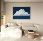 Whisper of the Sapphire Sky Canvas Print – neutral-toned cloud canvas wall art print by Aspire Prints