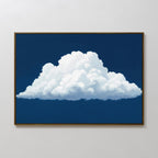 Whisper of the Sapphire Sky Canvas Print – neutral-toned cloud canvas wall art print by Aspire Prints